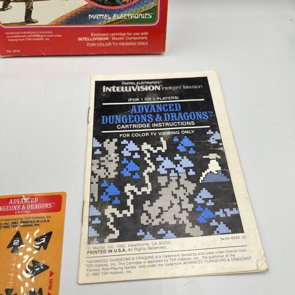 Advanced Dungeons & Dragons (Intellivision, 1983) Complete In Box - Fast Ship! - Picture 8 of 12